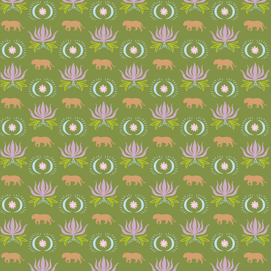 Moon Tiger Double-Sided Mahjong Mat