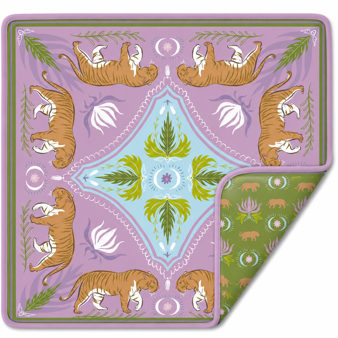 Moon Tiger Double-Sided Mahjong Mat