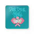 Mahjong & Pickleball Coaster Set - Dink Drink Mahj, Beach Decor, Housewarming Gift, Summer Mahjong and Pickleball Party Accessories