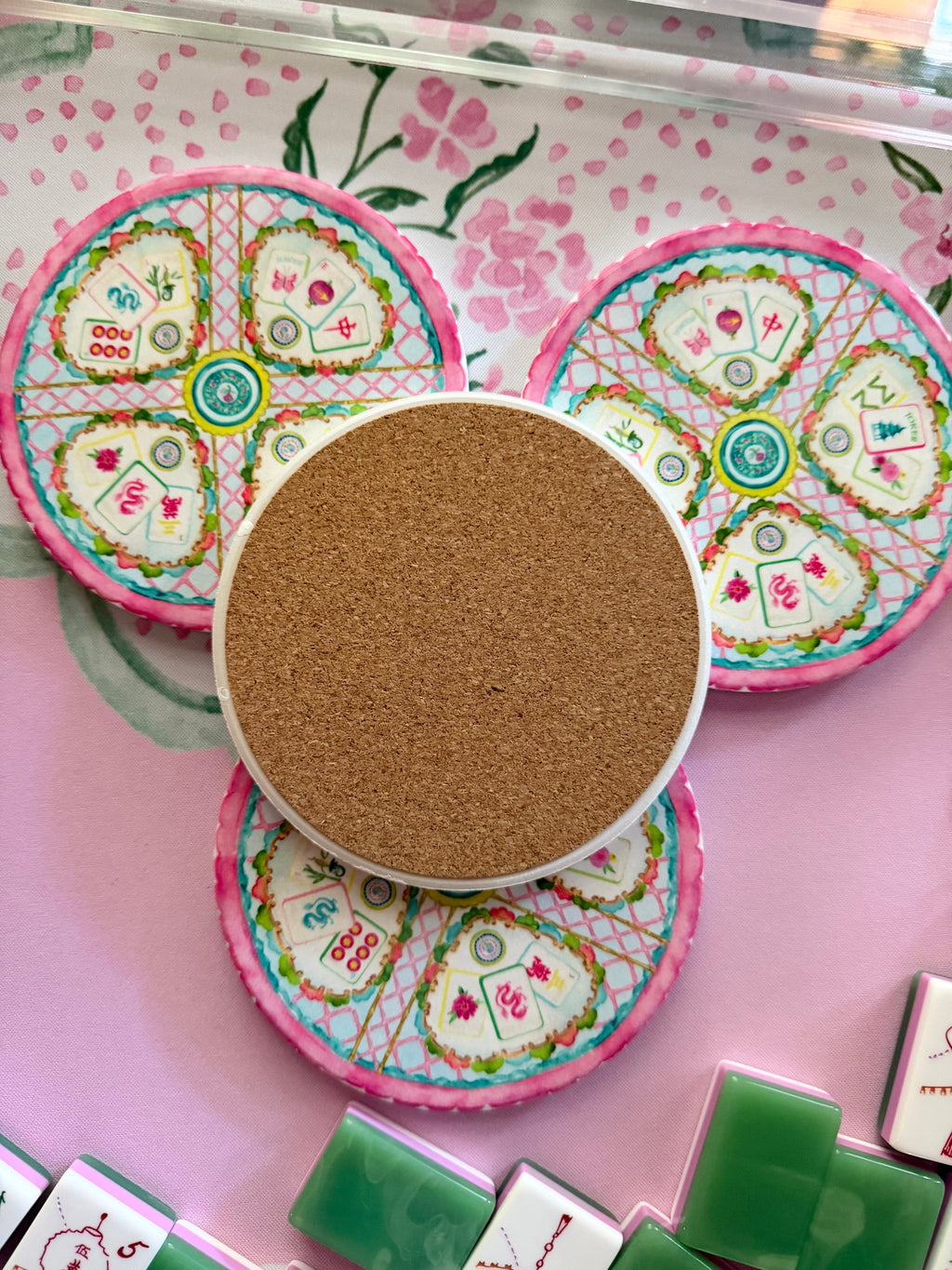 Set of 4 Mahjong Coasters