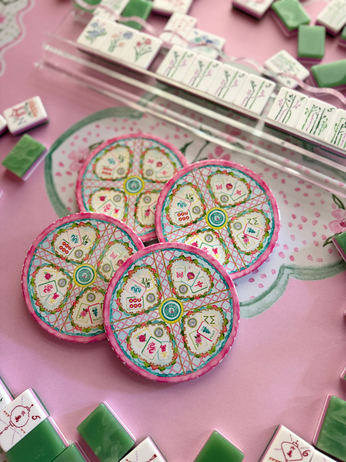 Set of 4 Mahjong Coasters