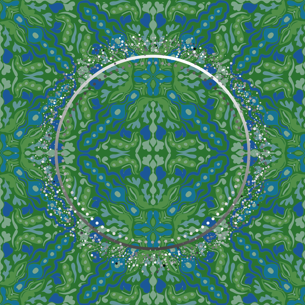 Emerald Lace Mahjong Mat