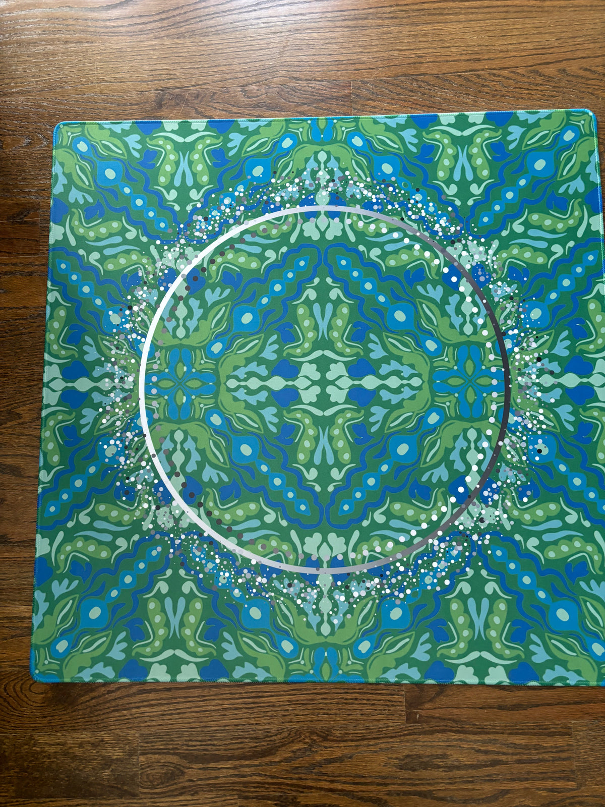Emerald Lace Mahjong Mat