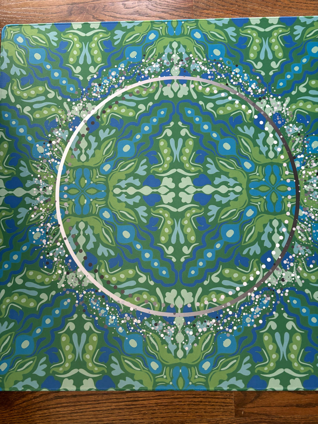 Emerald Lace Mahjong Mat