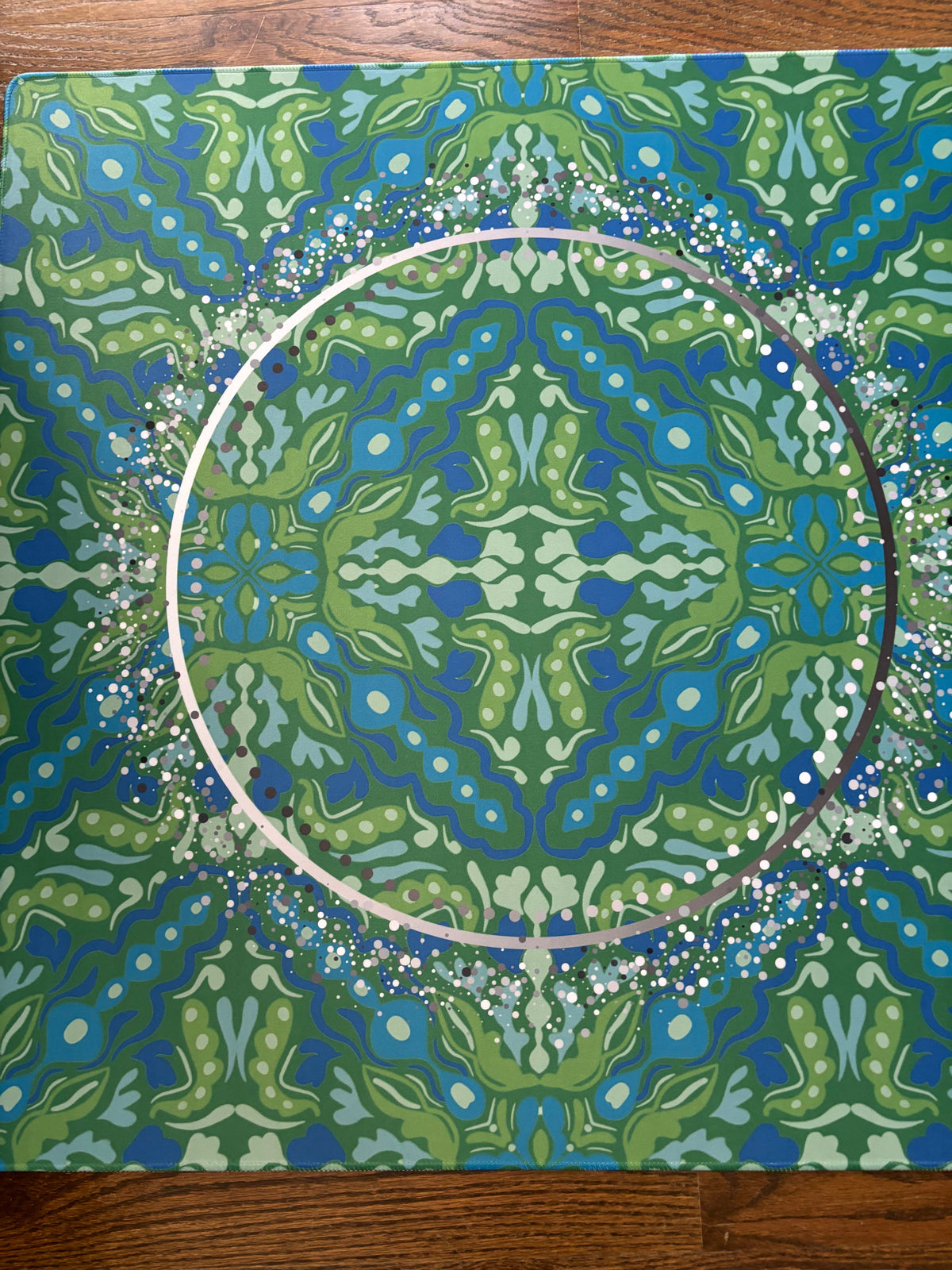 Emerald Lace Mahjong Mat