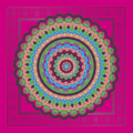 Neon Daze Queen Neoprene Mahjong Mat