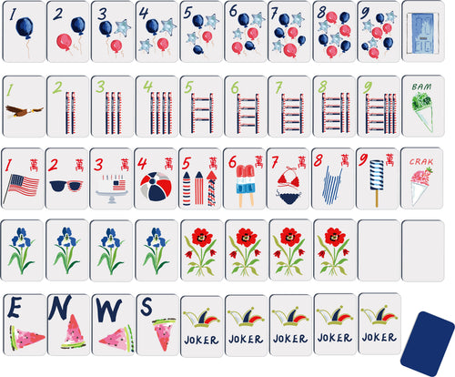 Summer Fun Mahjong Tiles